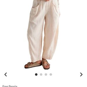 Free People Olive Green High Road Barrel Pants